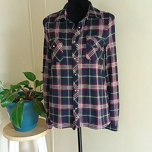 Papermoon long sleeve flannel shirt